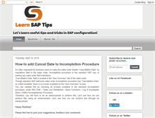 Tablet Screenshot of learnsaptips.com